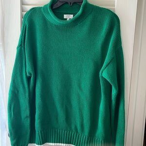Green crown and ivy sweater with white trim